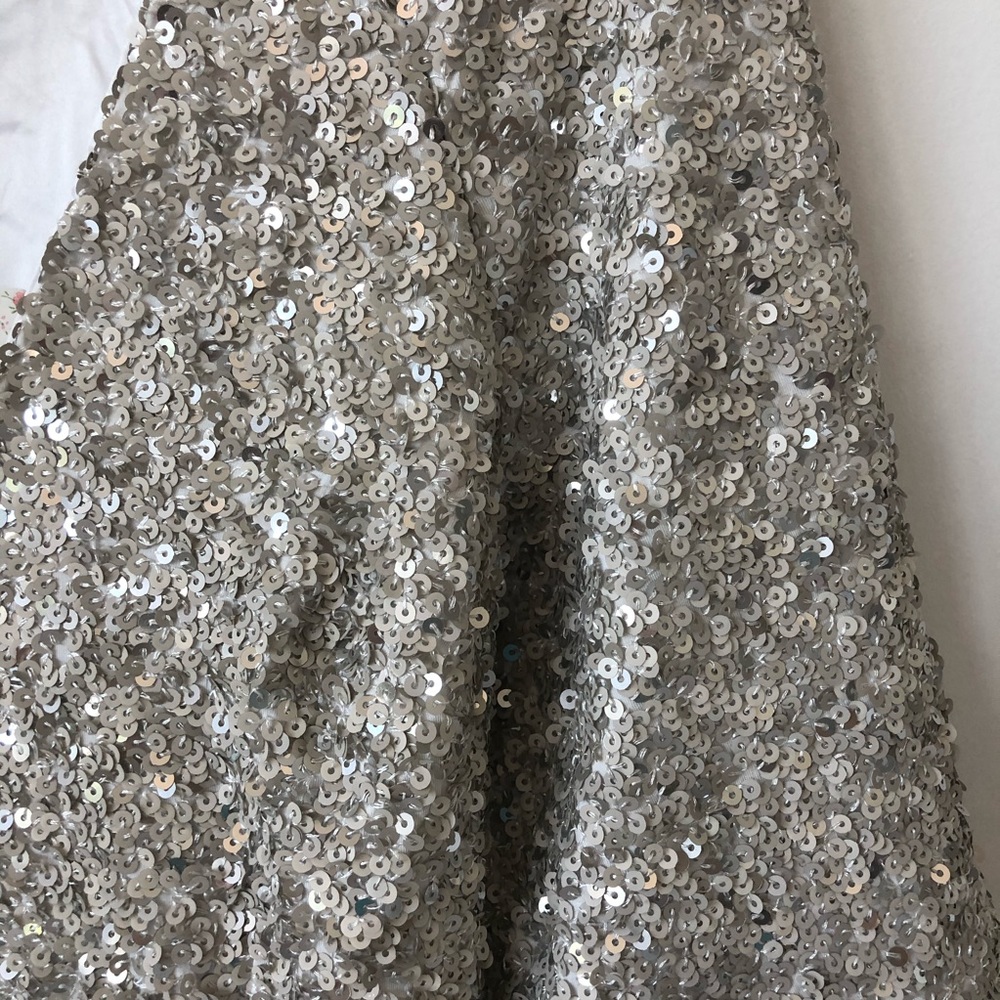 NWT Free People Party Girl Silver Sequin Dress 0 $250 - Picture 4 of 7